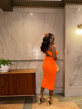 Orange Crush Knit Dress